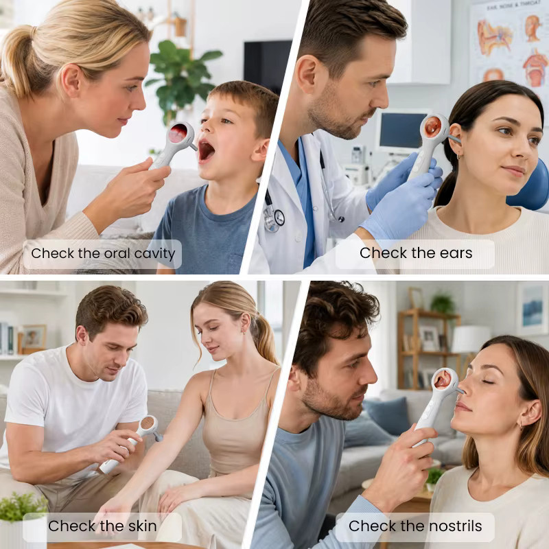 ZYPUSON Otoskop-Kamera-Set, Weiß, Unisex - Bild 2