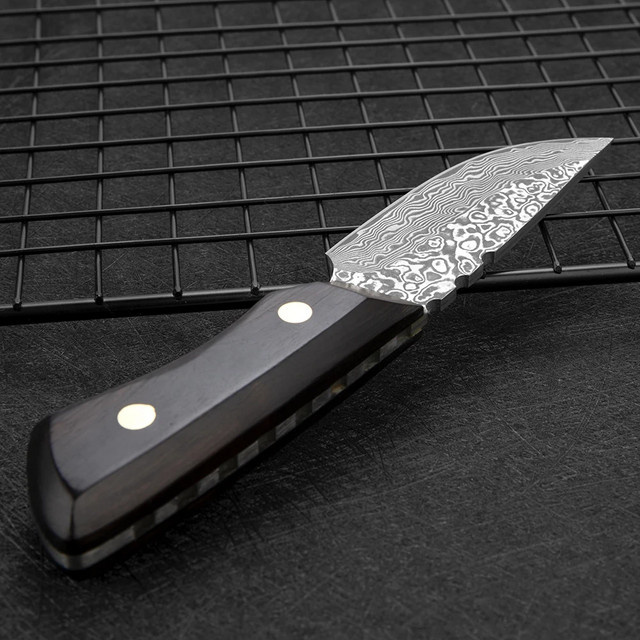 XITUO Damastmesser Paring Knife mit schwarzem Ebenholzgriff und Volltang-Griff - Bild 1