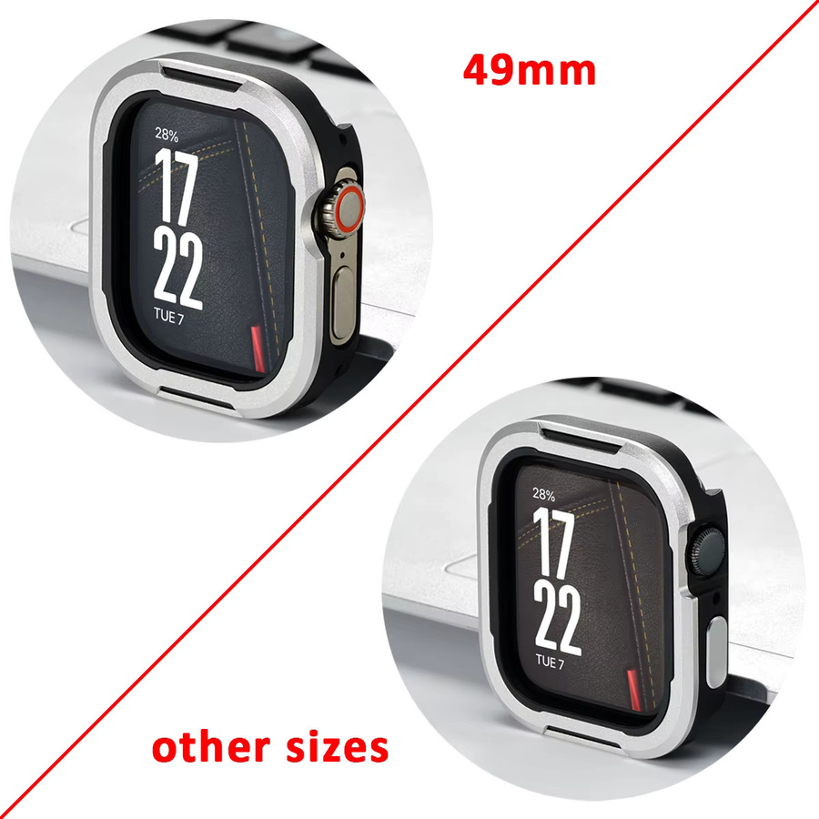 CAOWTAN Schutzhülle für Apple Watch, Alloy+TPU, Unisex - Bild 2