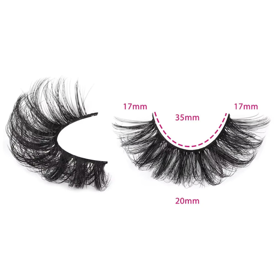 BLL.cf Künstliche Wimpern, 3D Nerz-Look, Schwarz, 5 Paare - Bild 4