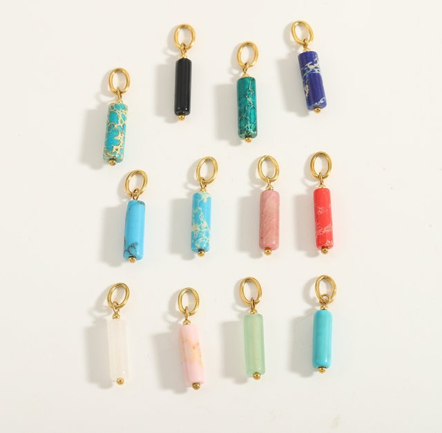 GD&GUANGDU Charms, Edelstahl, Gold, Perle, Damen - Bild 1
