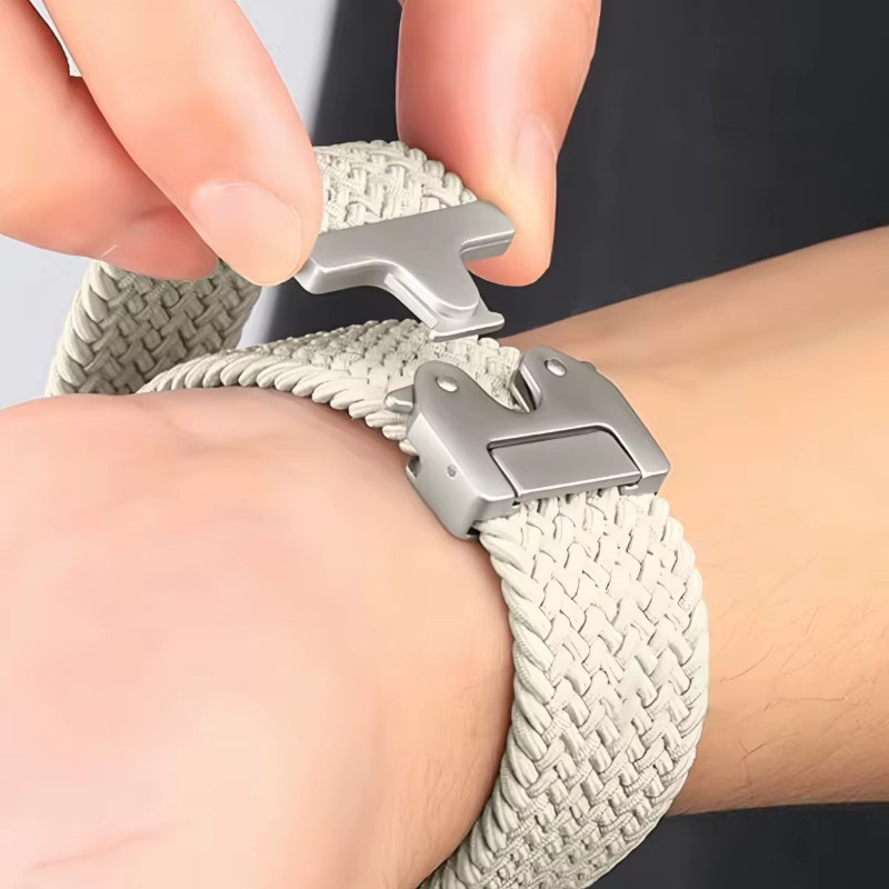 Samsung Uhrenarmband Textil/NATO, Dunkelgrau, Galaxy Watch 8/8 Classic - Bild 4