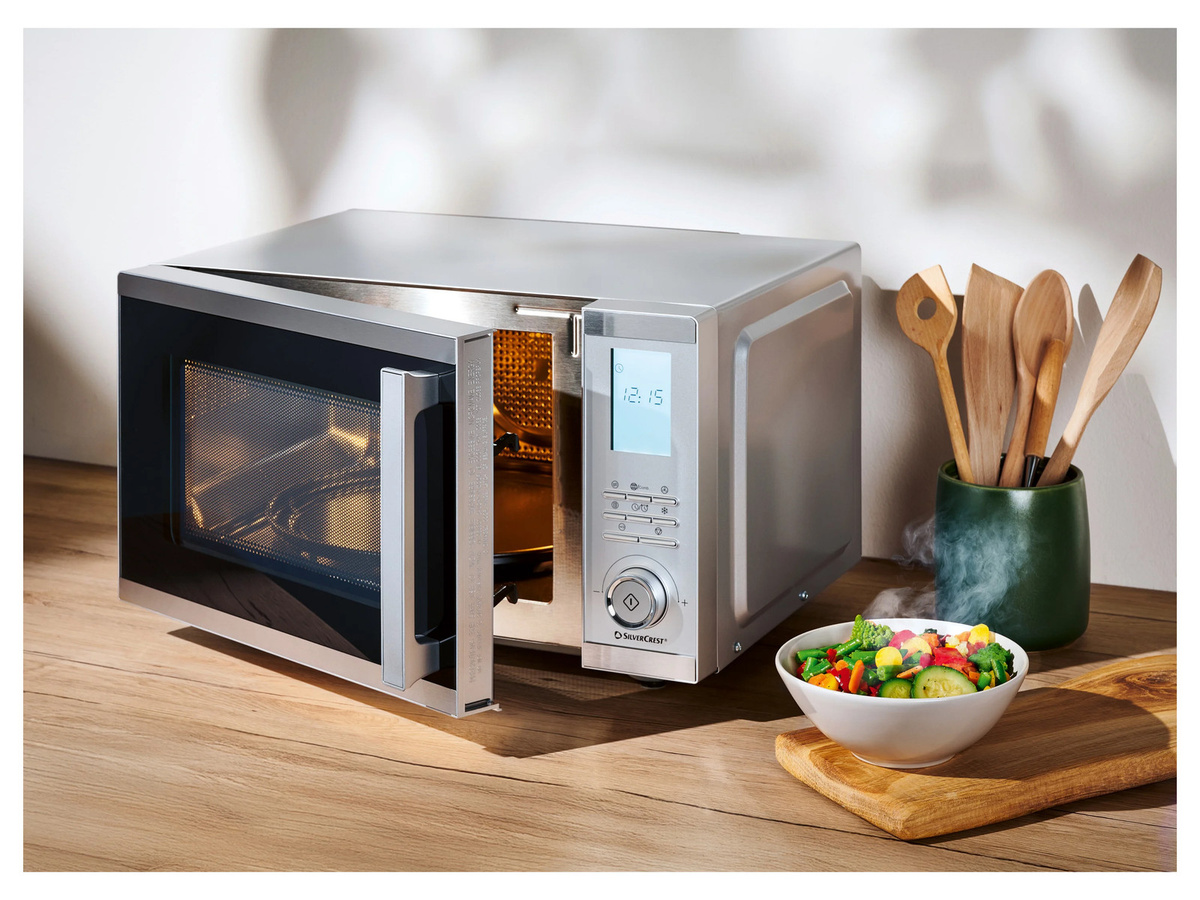 SILVERCREST Mikrowelle Edelstahl 4 in 1 Silber 25L SMWEDS 900 A1 - Bild 2