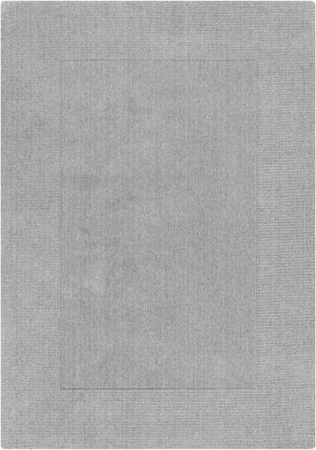 Flair Rugs Wollteppich Wool Border in Grau, B/T: 160 x 230 cm - Bild 1