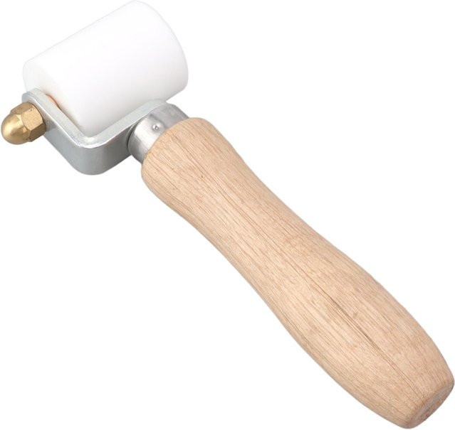 mfySpace Nahtrolle 40 mm hochtemperaturbeständige Nahthanddruckrolle zum PVC-Schweißen in Weiß Beige - Bild 1