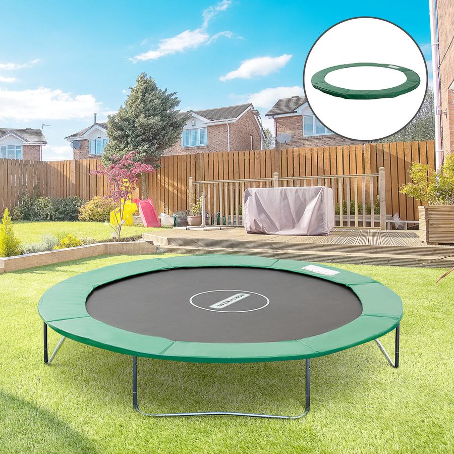 HOMCOM Trampolin Randabdeckung in Grün mit Ø 244 cm aus witterungsbeständigem PVC und PE - Bild 2
