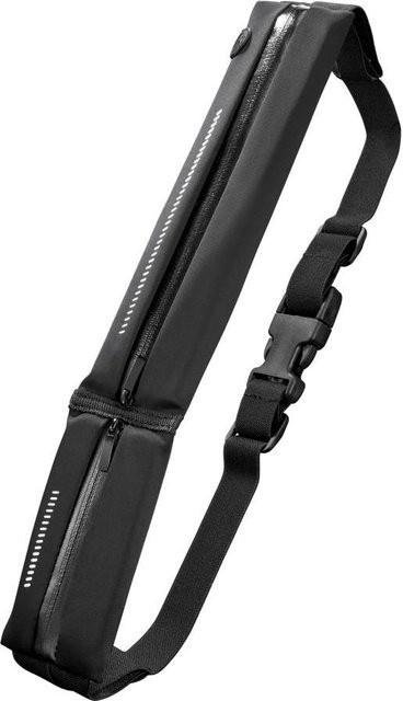Hama Gürteltasche Finest Sports für Handys und zum Joggen in Schwarz und Silber mit 3,5 mm Klinkenanschluss - Bild 1