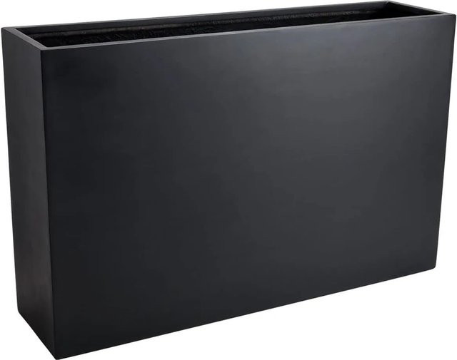 Vivanno Blumenkübel Elemento Raumteiler aus Fiberglas Anthrazit B/T/H: 117 x 30 x 75 cm - Bild 1