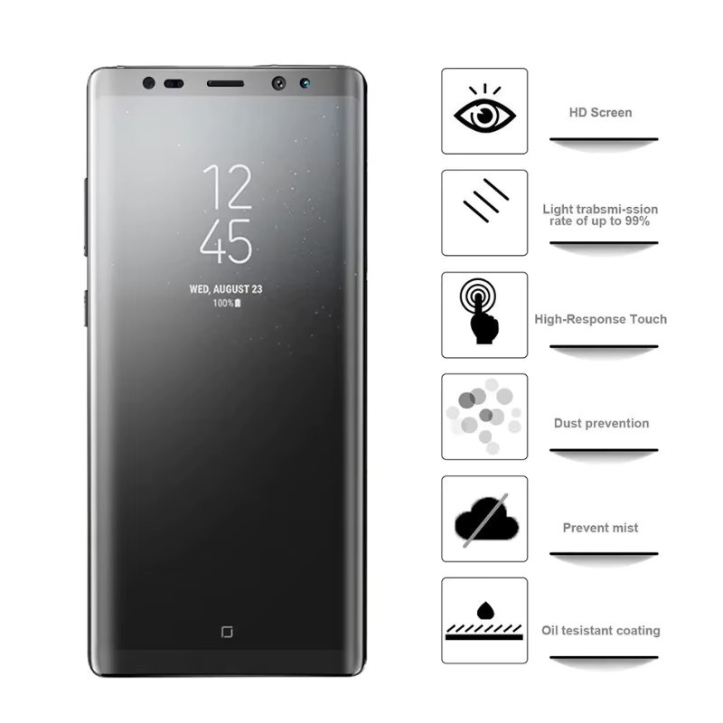 3er-Pack Matte Hydrogel Displayschutzfolie für Samsung Galaxy S8 S9 S10 S20 S21 S22 S23 S24 Ultra 5G Transparent - Bild 3