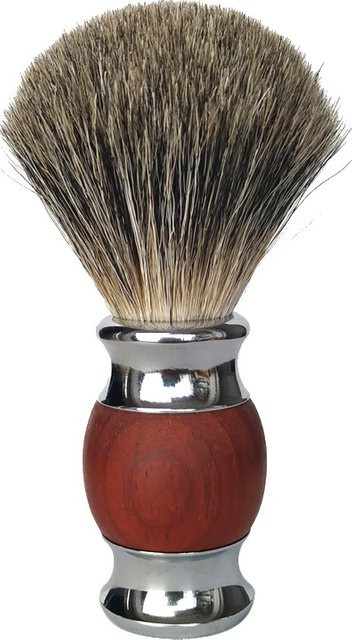 Dscosmetic Man Rasierpinsel mit rotem Holzgriff, Herren - Bild 1