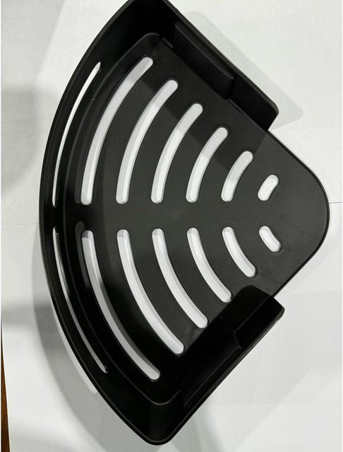 Love Home Garden Badezimmer Shampoo Halter und Duschregal aus Kunststoff, Eckregal ohne Bohren, Schwarz, B/T/H: 30,5 x 22,0 x 1,0 cm - Bild 1