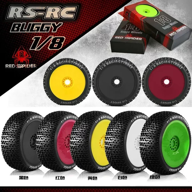 TIMEA Off Road Buggy Reifen Rad, 4-teiliges Set, 116mm, 17mm Hex Naben - Bild 1