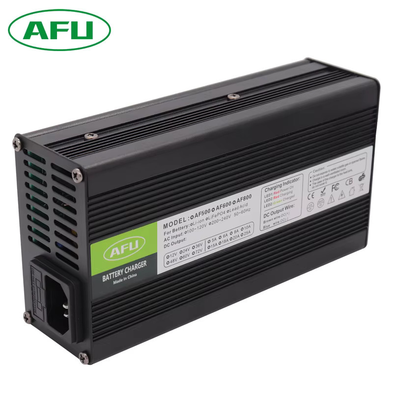 AFU Li-Ionen-Akkuladegerät 71,4V 6A für 62,9V 17S Akku Smart Charger in Schwarz - Bild 3