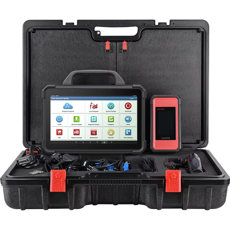 LAUNCH X431 PAD 7 VII Autodiagnosetool mit J2534 Smartlink und Online-Programmierung für OBD, Schwarz - Bild 6