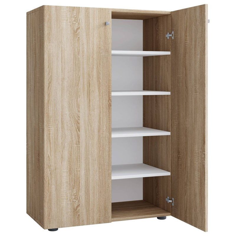 VCM Schuhschrank Lona in Sonoma-Eiche mit 2 Drehtüren, B/H/T: 70 x 110 x 39 cm - Bild 5