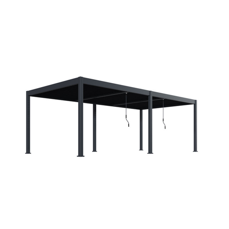 Bellavista Pergola Pavillon Oasis mit Lamellendach aus Aluminium in Anthrazit, B/T: 720 x 360 cm - Bild 2