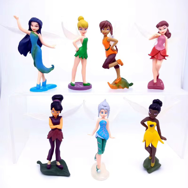 Bandai Prinzessin Tinkerbell Mini-Feenfiguren, 7-teiliges Set - Bild 2
