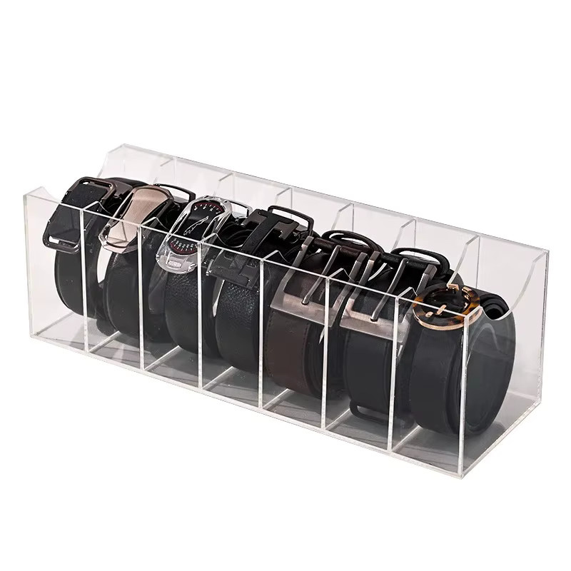 SHNGki Transparente Acryl-Aufbewahrungsbox mit Trennwänden und Gittern als Kosmetik-Organizer für deinen Schreibtisch - Bild 6