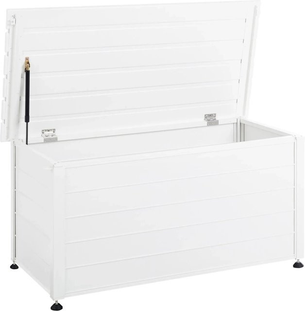 Beliani Truhe CAMPALTO Weiss, B/T/H: 123 x 60 x 60 cm - Bild 1