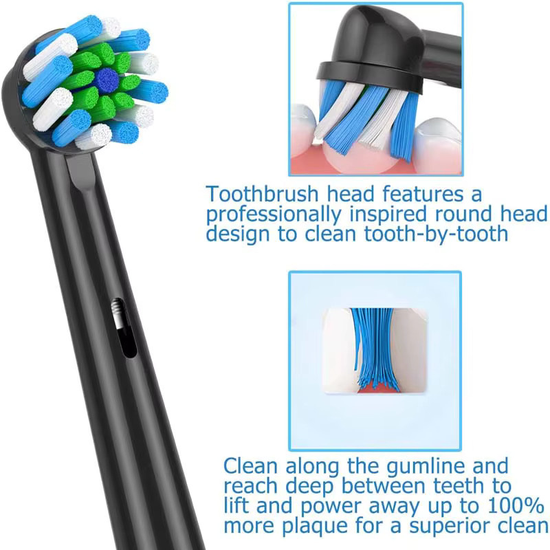 Braun Ersatz-Zahnbürstenköpfe, Weiß, Unisex - Bild 4