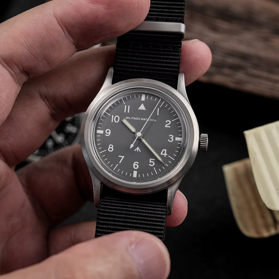 Militado Armbanduhr, Quarz, Edelstahl, Grau, 36 mm, Herren - Bild 3