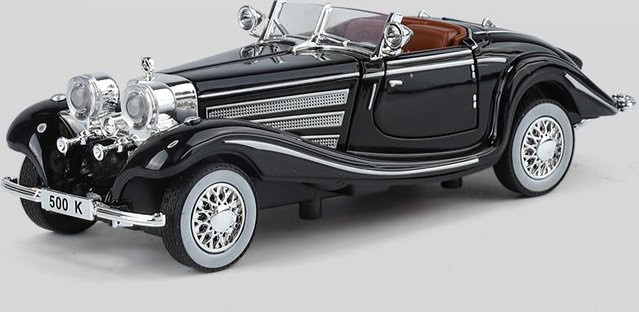 Linyi toy car Mercedes Benz 500K Cabrio Roadster, Diecast Modell, 1:32, Metall, ab 14 Jahren - Bild 1