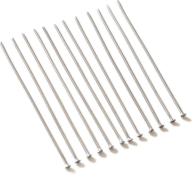 Wadsfred Nietstifte Edelstahl, Flachkopf Pin, Schmuck Machen DIY Zubehör - Bild 1