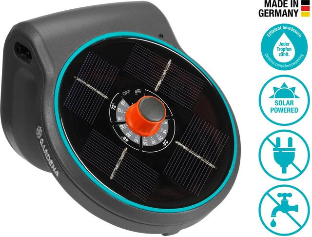 Gardena AquaBloom Solar-Bewässerungsset mit Micro-Drip-System in Anthrazit - Bild 1