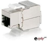 Digital Data Communications EQUIP 8 x Keystone Jack Cat.6 voll geschirmt werkzeugfreier Anschluss in Silber (767211) - Bild 1