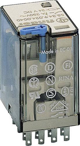 Finder Steckrelais 55.34.9.110.0080 110 V/DC 7A 4 Wechsler transparent - Bild 1