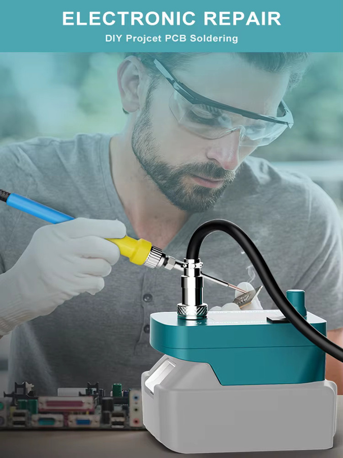 Synxiter Kabelloser Lötkolben 18 V mit einstellbarer Temperatur für Makita, DeWalt, Milwaukee und Bosch - Bild 6