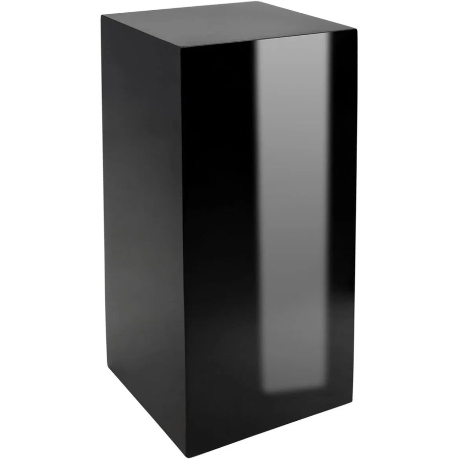 Vivanno Podest Säule aus Fiberglas in Hochglanzschwarz, B/T/H: 30 x 30 x 60 cm - Bild 2