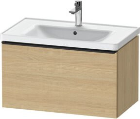 Duravit Waschtischunterschrank D-Neo wandhängend in Weiß und Beige, B: 78,4 cm, T: 45,2 cm, H: 44,0 cm - Bild 1