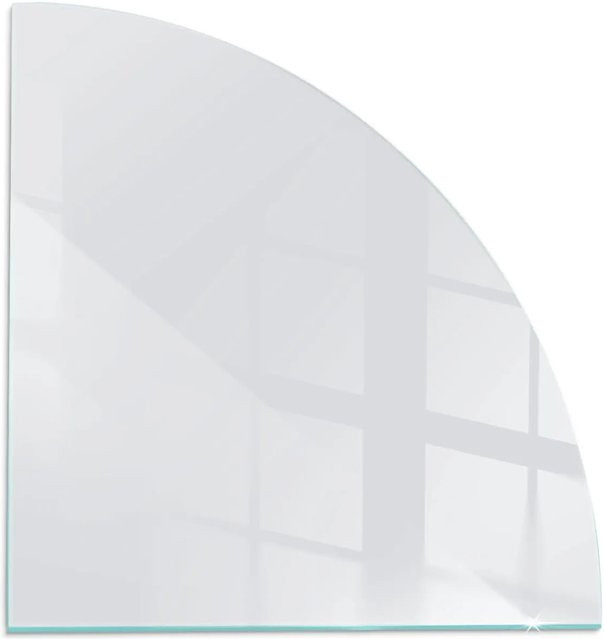 Tulup Funkenschutzplatte aus Glas für Kamin und Öfen, Farbe: Weiß, B x B: 100 x 100 cm - Bild 1
