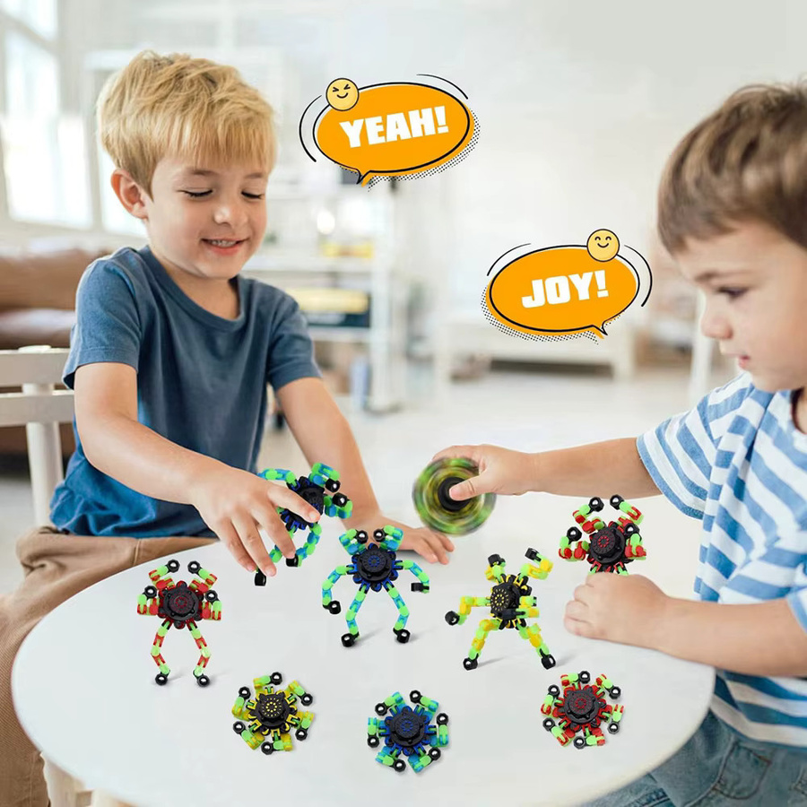 JK-ZMM Fidget Spinner Glow in The Dark, 4-teiliges Set, sensorisches Spielzeug - Bild 5