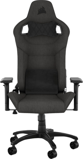 Corsair T3 Rush Gaming-Stuhl mit Stoffbezug in Schwarz und Grau - Bild 1