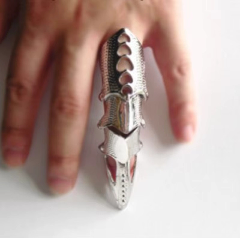 Bandai Fingerknochen-Ring, Silber, Unisex - Bild 2