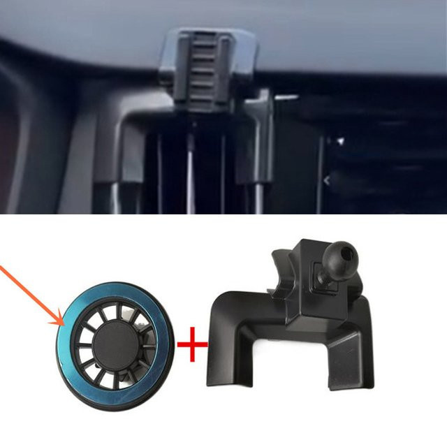 Magnetische Smartphone-Halterung aus ABS-Kunststoff für Volvo S60 (Modelljahre 2020-2022), Farbe: Schwarz - Bild 1