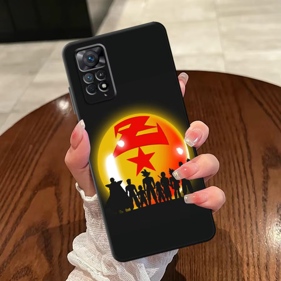 Schwarze weiche Handyhülle im Cartoon Dragon Ball Design für Xiaomi Redmi Note Serie - Bild 3