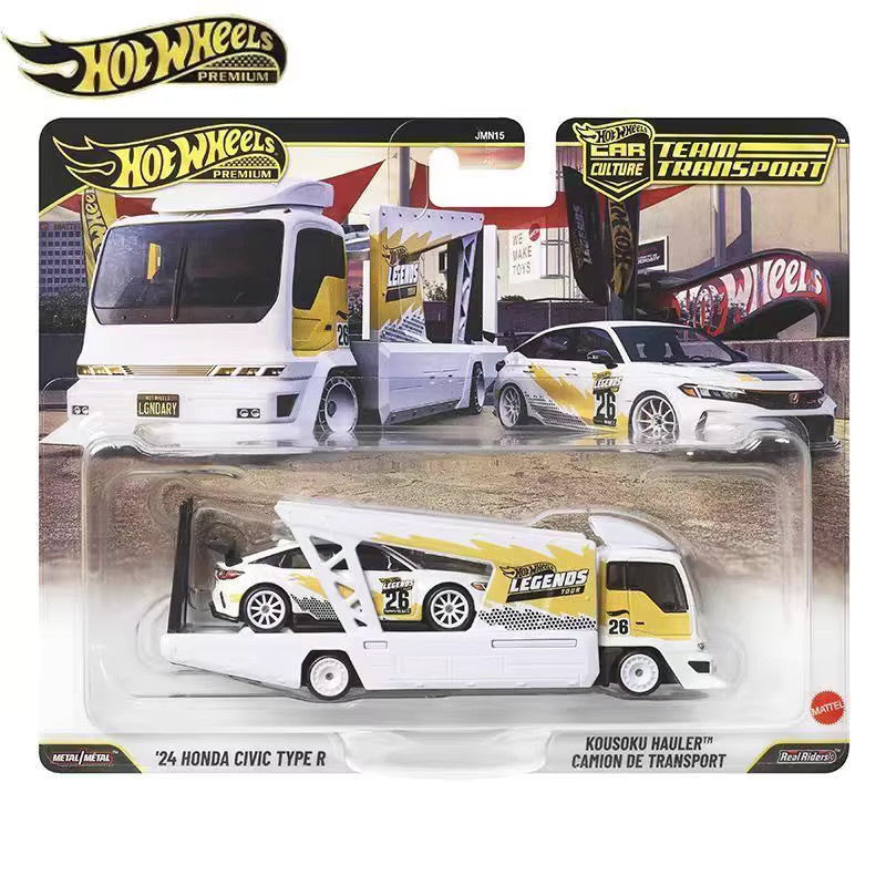 Hot Wheels Premium Car Culture JMN15 Team Transport Serie Legends Tour '24 Honda Civic Type R, Modellautos - Bild 2