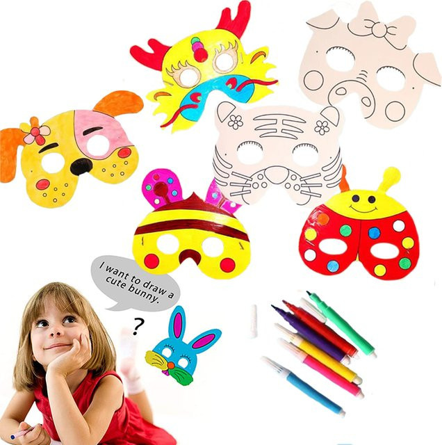 Meade DIY Kinder Farbe Cartoon Tiermalerei, 8-teiliges Set, Bunt / Mehrfarbig - Bild 1