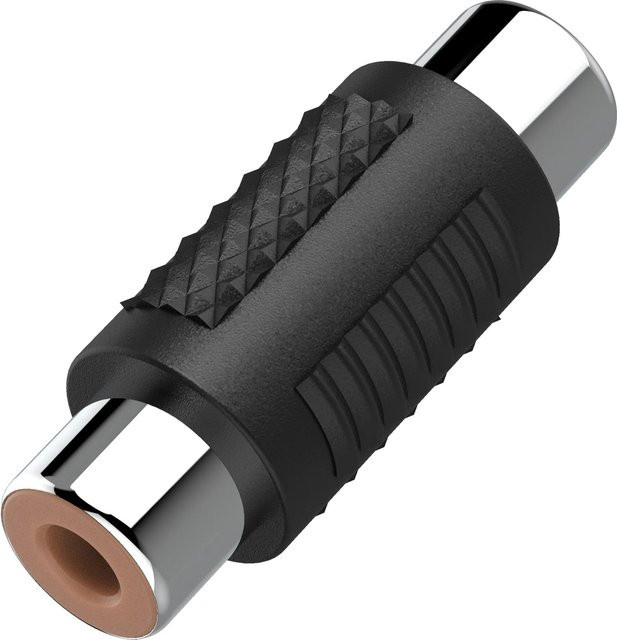 Hama Audio-Adapter Cinch-Kupplung auf Cinch-Kupplung in Schwarz - Bild 1