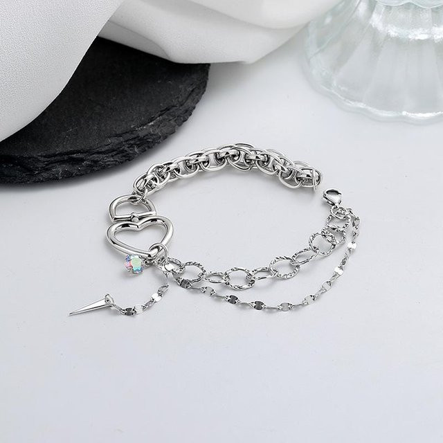 Armband 925 Silber, Zirkonia, Damen, gray - Bild 1