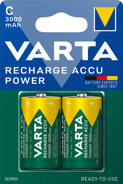 VARTA Power Play Longlife Akku Baby C, 2er Pack - Bild 1