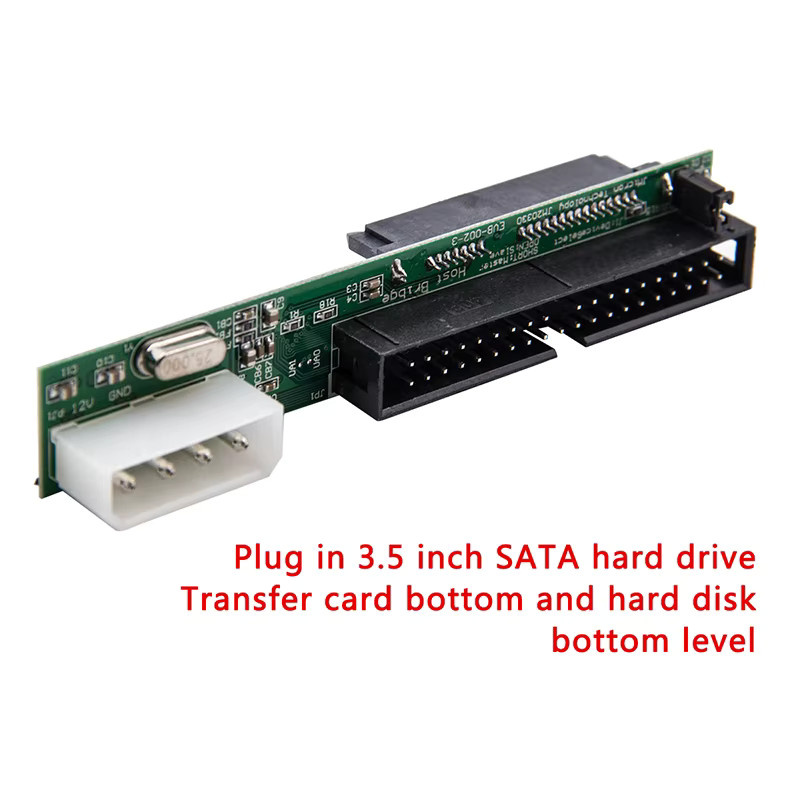 WYMECT SATA zu IDE Adapter für 2,5 und 3,5 Zoll Festplatten sowie CD/DVD-ROM/RW, 7 + 15 Pin auf 40/44 Pin Datenkonverter für ATA 100/133 HDD - Bild 2