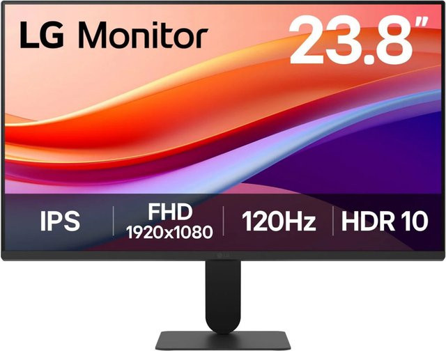 LG Monitor 24U41YA-B mit 61 cm (24 Zoll) Full HD, HDMI und VGA in Schwarz - Bild 1