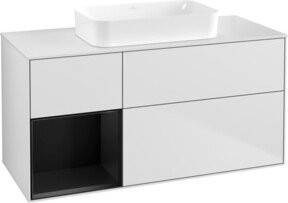 V&B Waschtischunterschrank Finion in Weiß lackiert, B/T: 120 x 60 cm - Bild 1