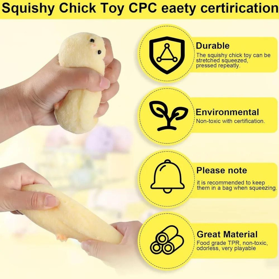 Yiran bag Gelbes Großes Huhn Squishy Stressabbau Spielzeug - Bild 2