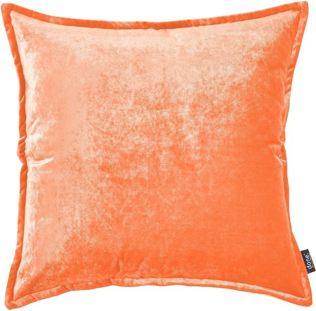 DONE Kissenhülle Glam in Orange aus Samt - Bild 1