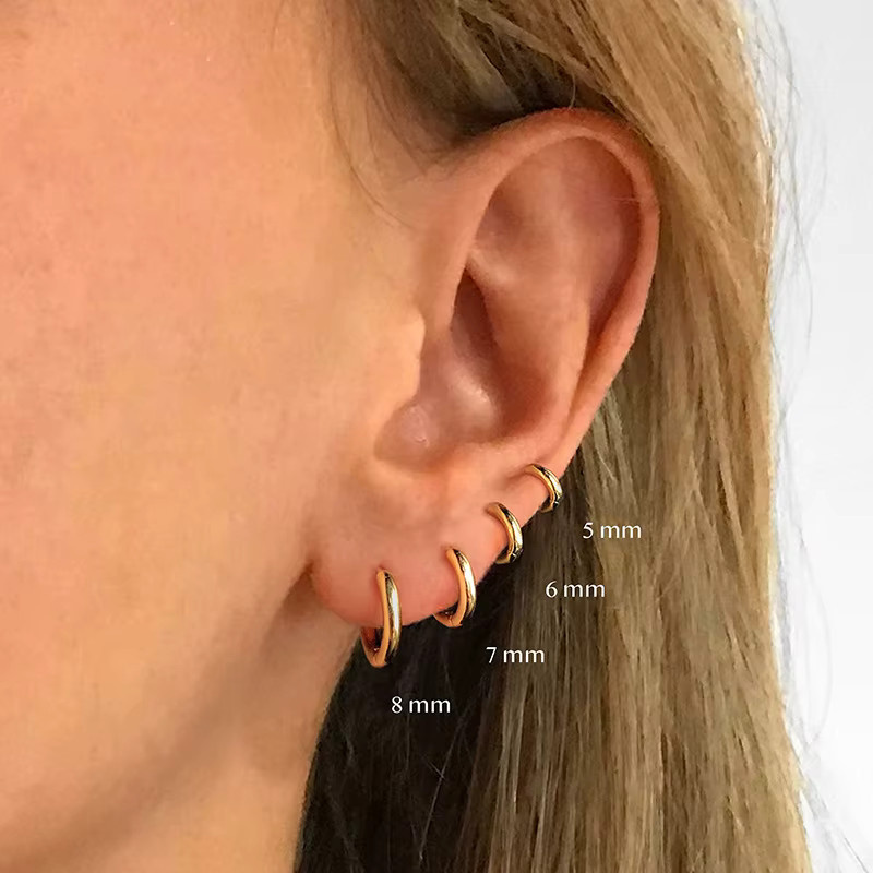 Yuedane Creolen, Gold, Unisex - Bild 2
